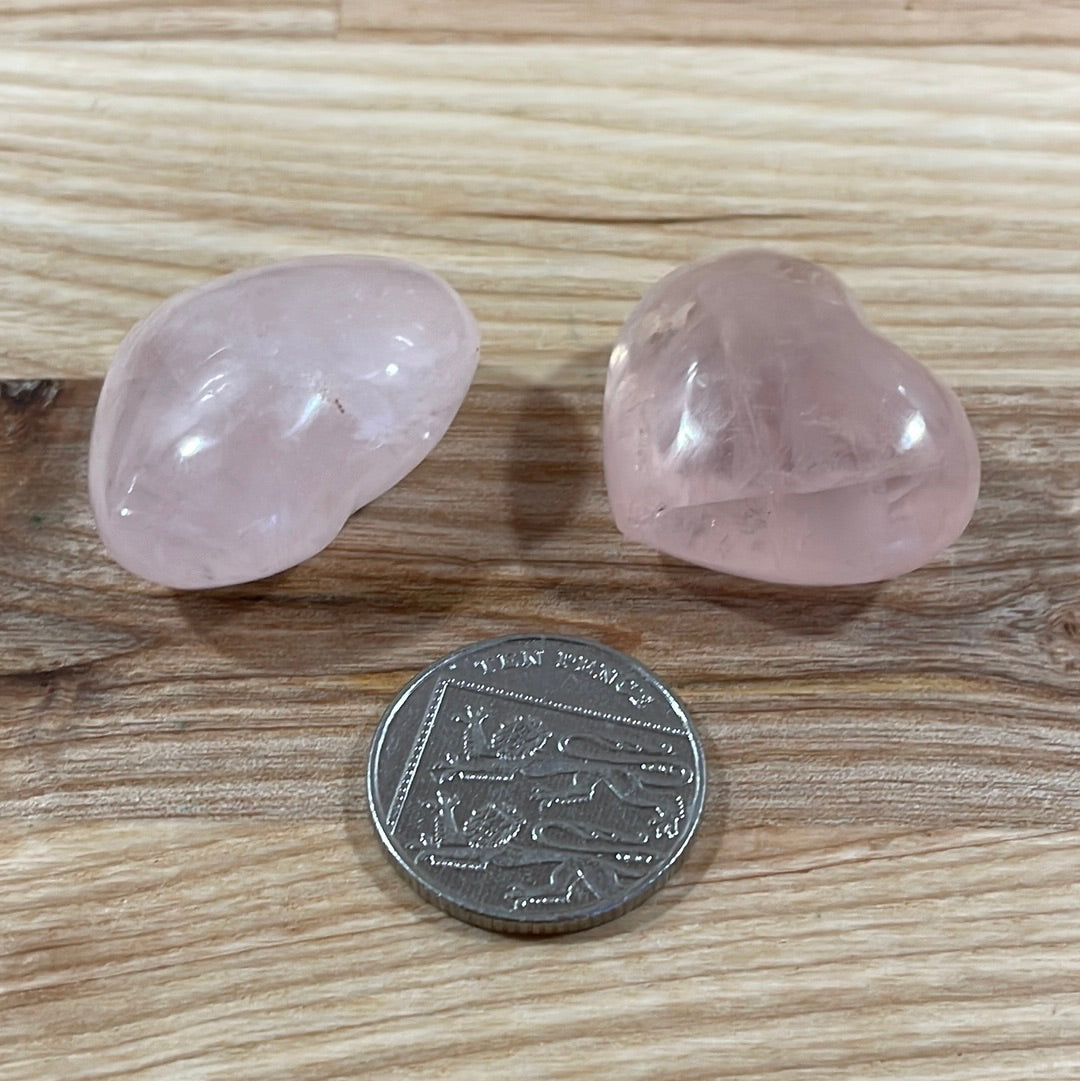 Rose Quartz Small Heart