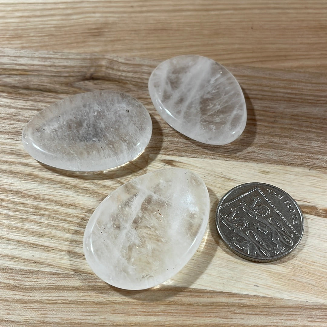 Clear Quartz Thumb Stone