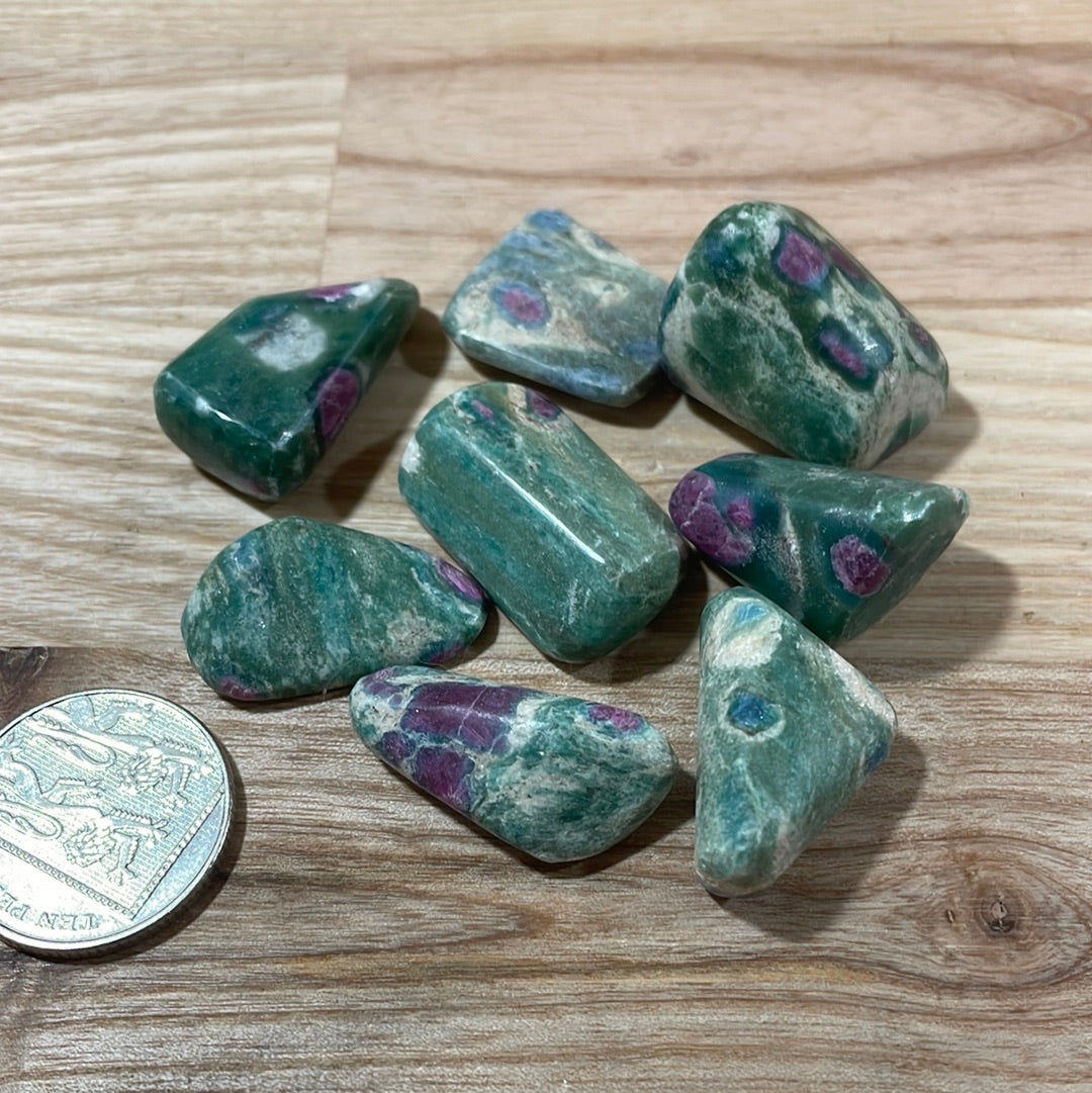 Ruby Fuschite Tumblestone