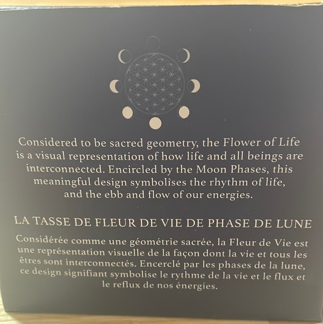 Moon Phase Flower of Life Mug