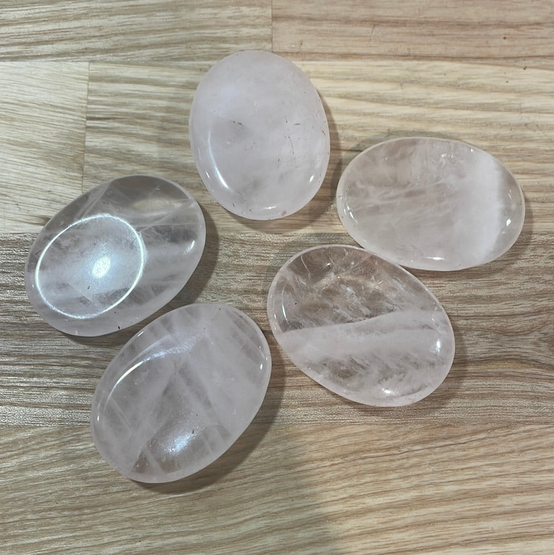 Rose Quartz Thumb Stone