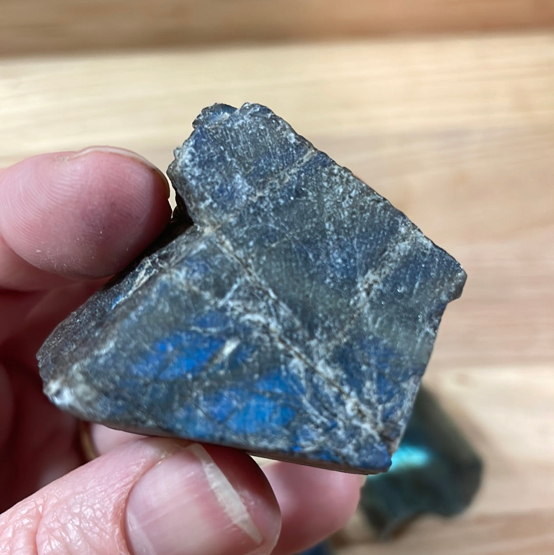 Labradorite - Raw with polished front