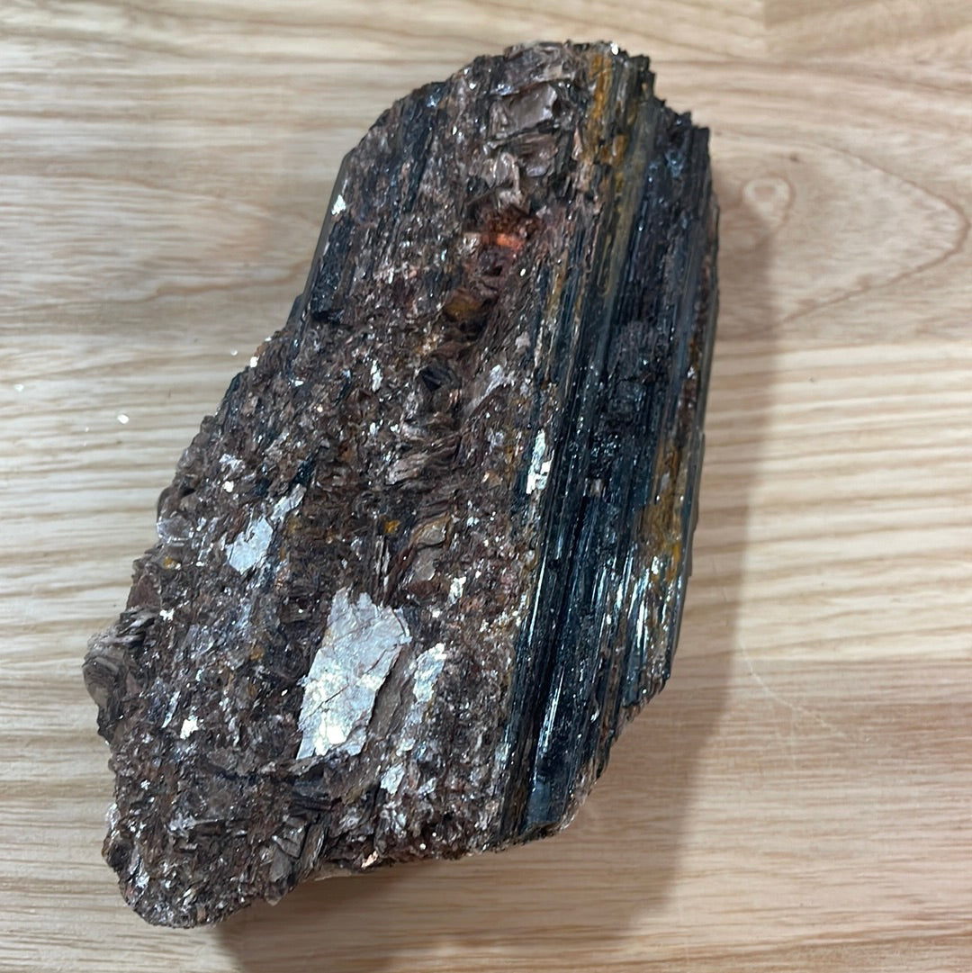 Black Tourmaline specimens with Mica