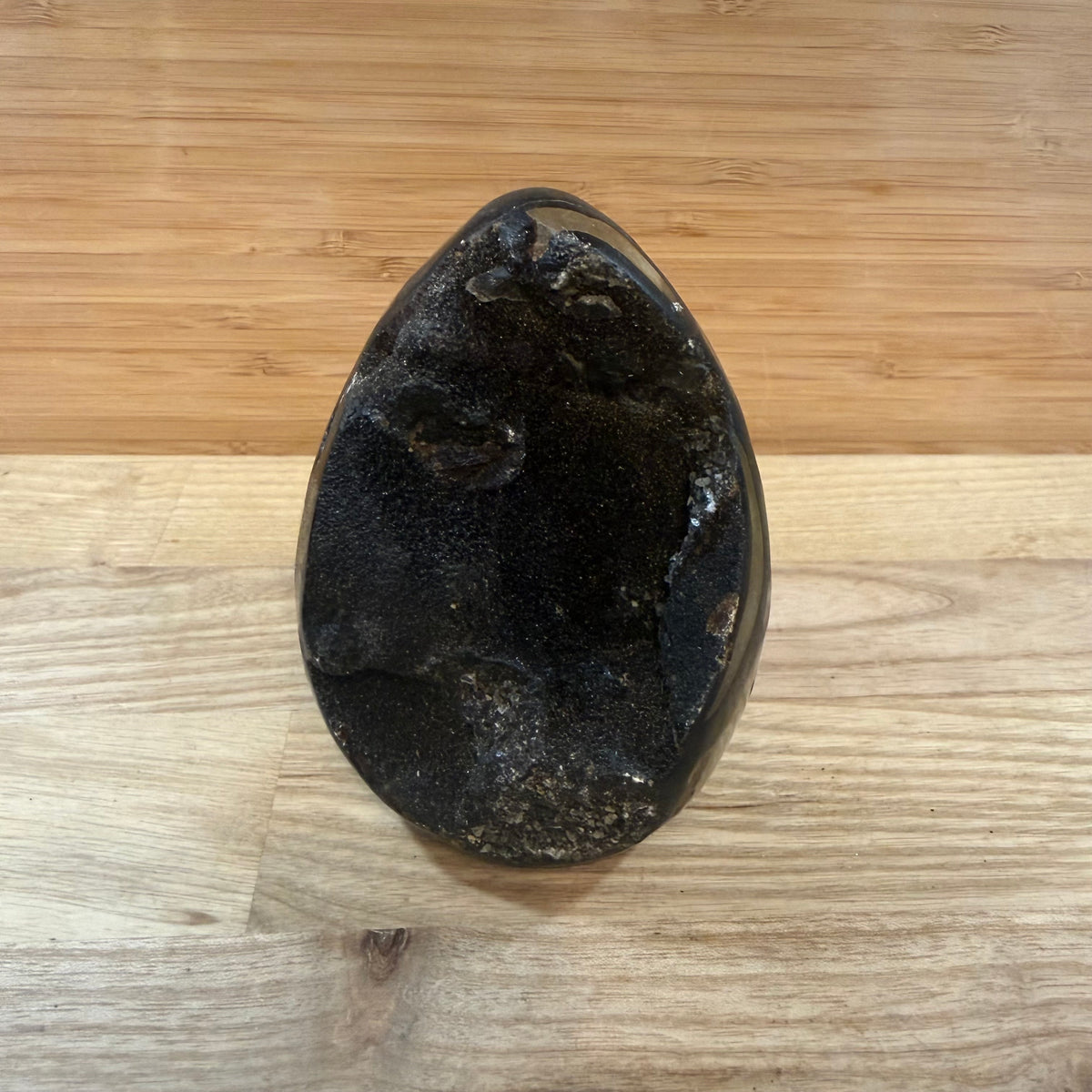 Septarian Raw & Polished Egg Display Piece