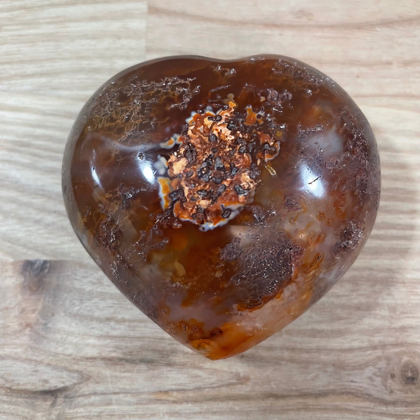 Carnelian Puffy Heart (Large)