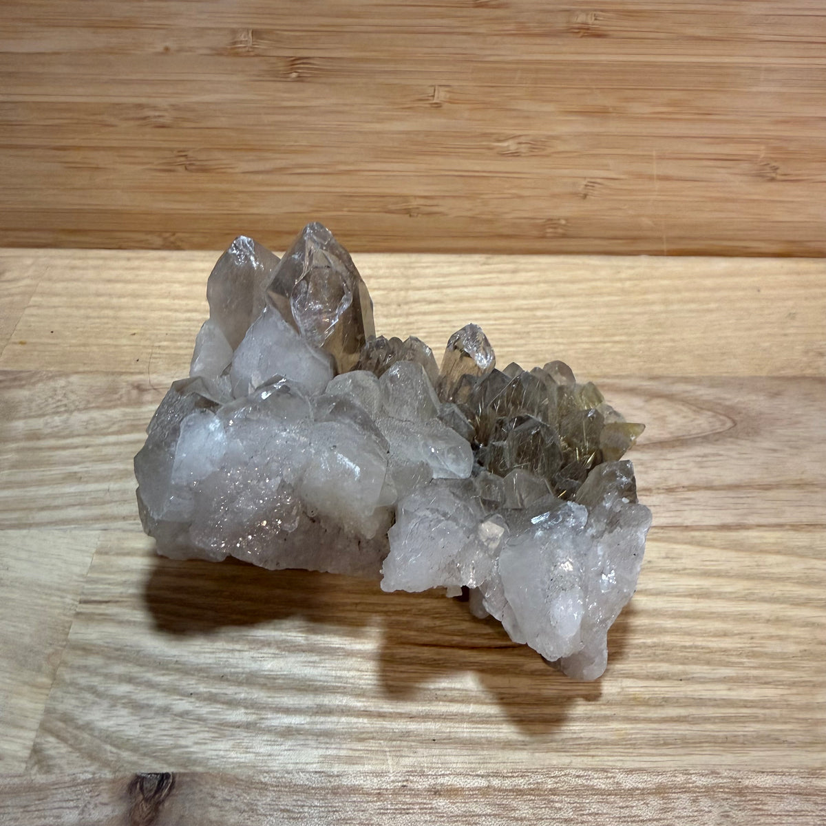 Rutilated Quartz Cluster