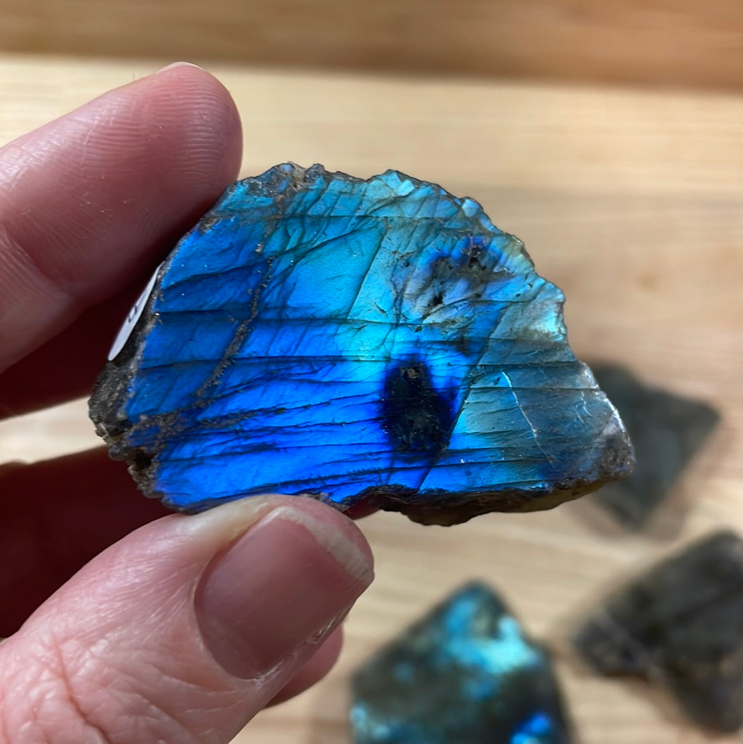 Labradorite - Raw with polished front