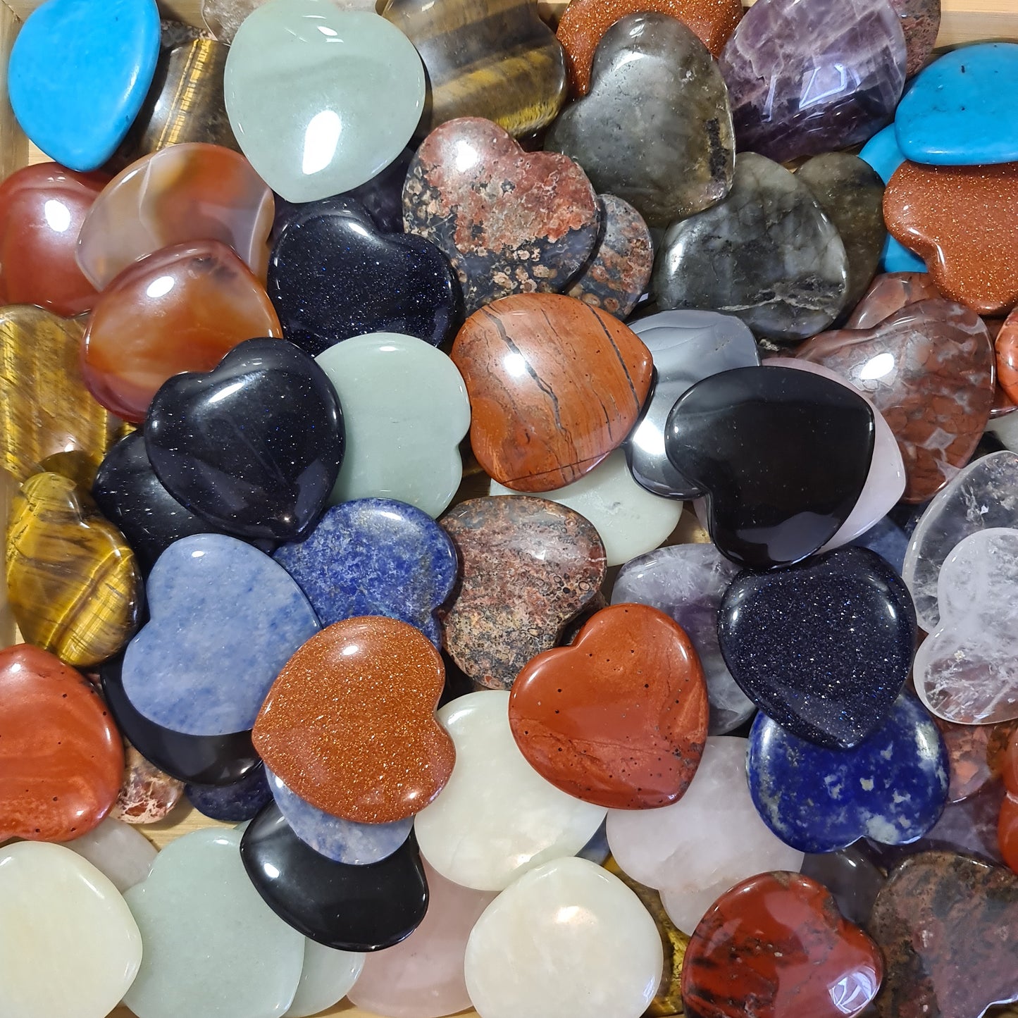Flat Crystal Hearts