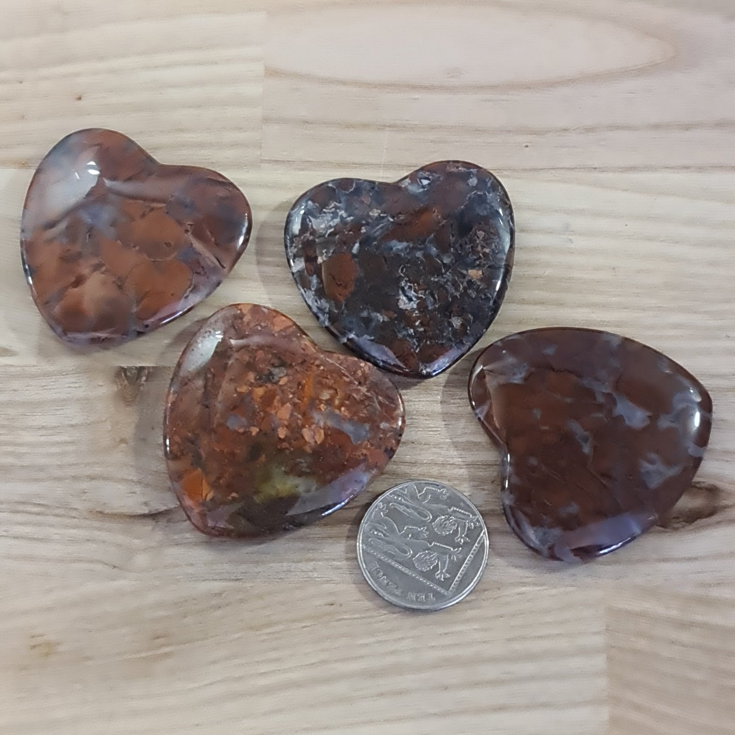 Flat Crystal Hearts