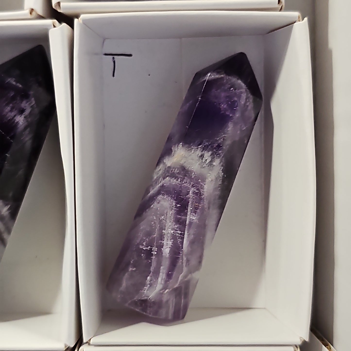 Chevron Amethyst Points
