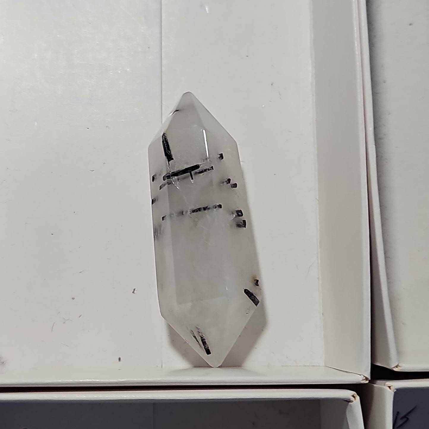 Tourmalinated Quartz DTs (Double Terminated Points)