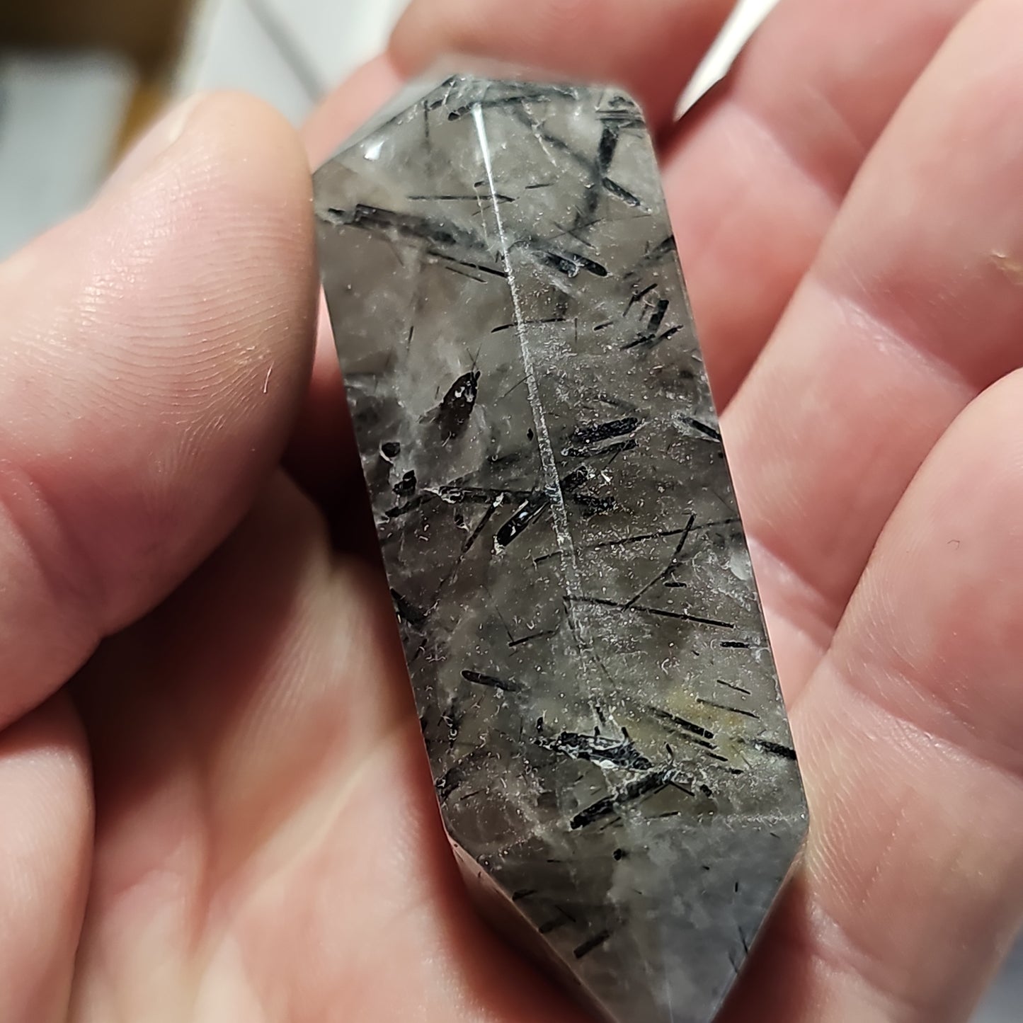 Tourmalinated Quartz DTs (Double Terminated Points)
