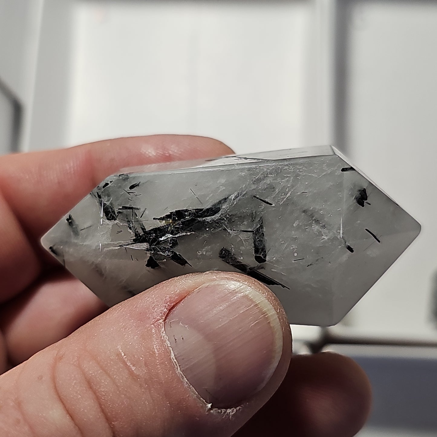 Tourmalinated Quartz DTs (Double Terminated Points)