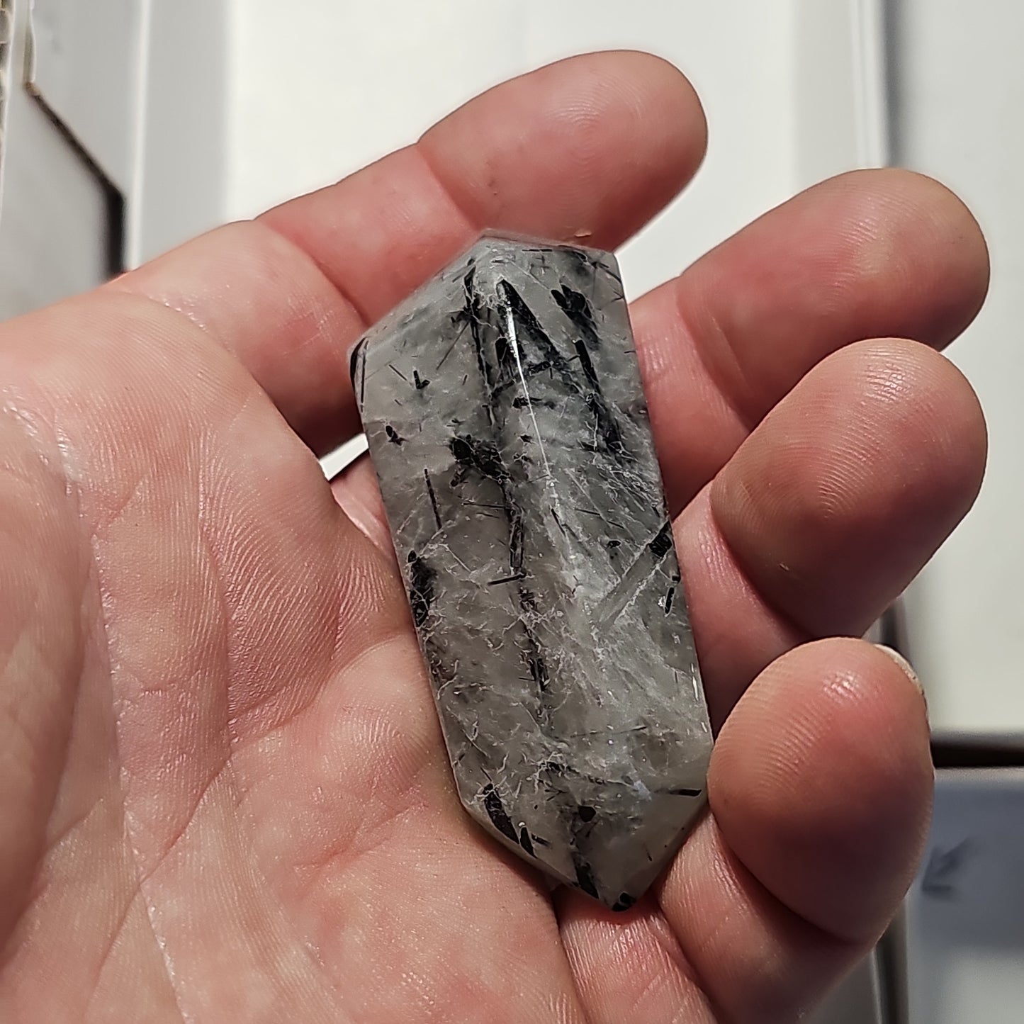 Tourmalinated Quartz DTs (Double Terminated Points)