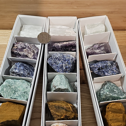 7 Chakra Rough Crystal Set