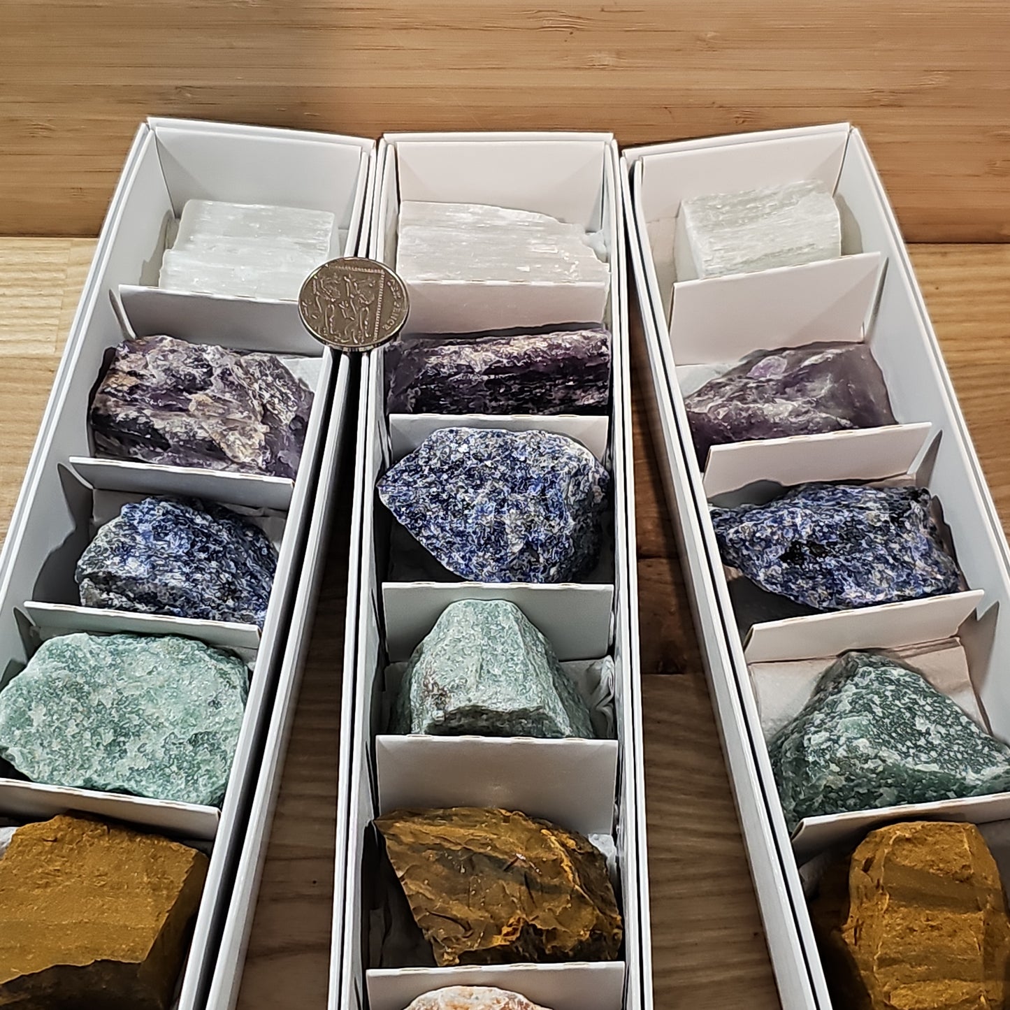 7 Chakra Rough Crystal Set