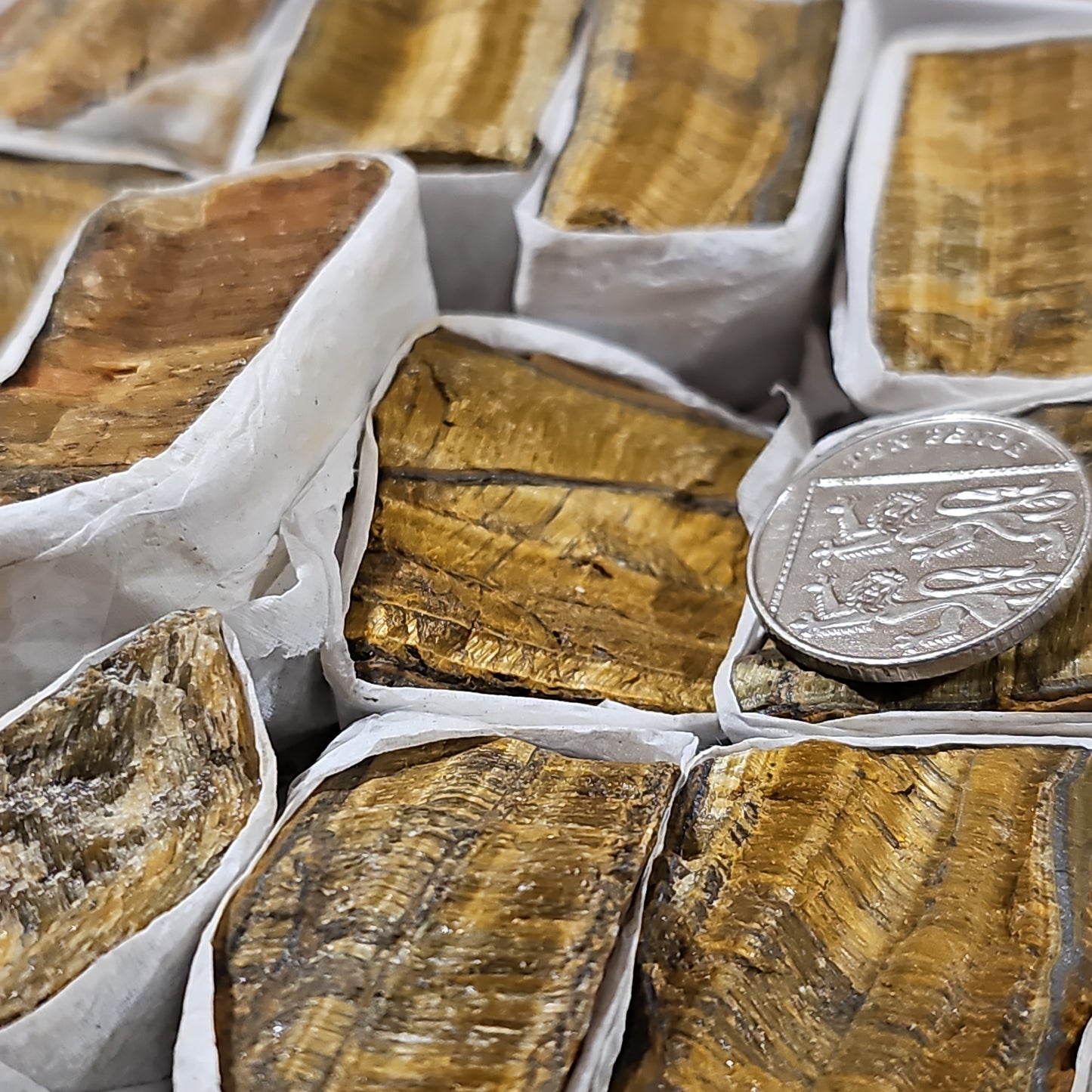 Tigers Eye Gold Raw Pieces