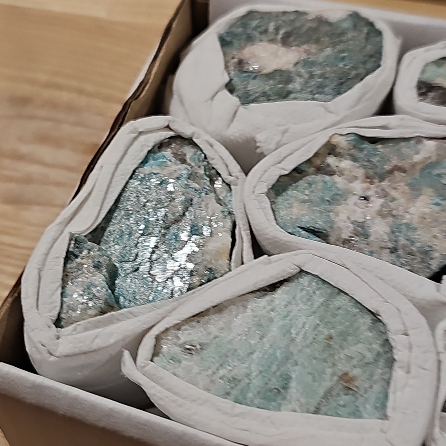 Amazonite Raw Pieces (incl. Smokey Quartz)