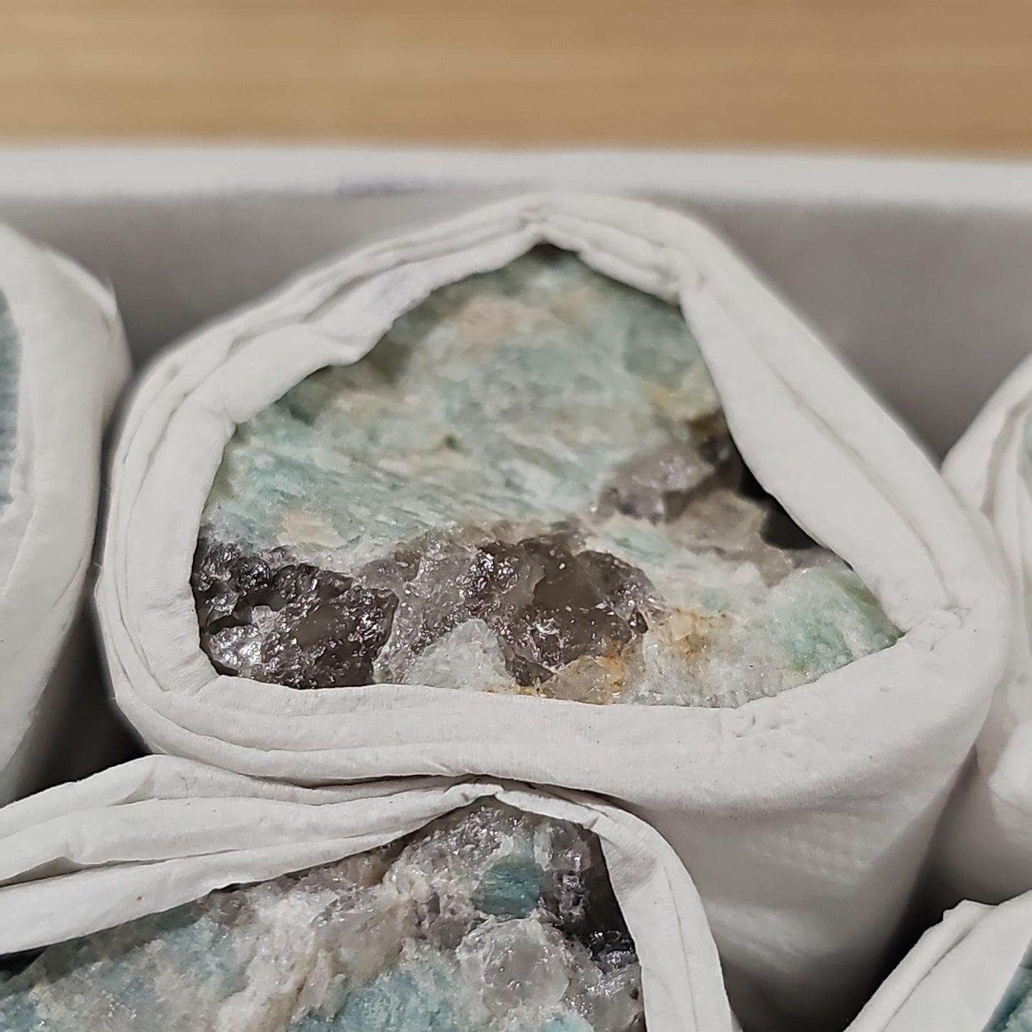 Amazonite Raw Pieces (incl. Smokey Quartz)