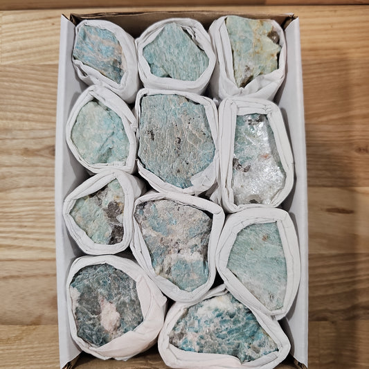 Amazonite Raw Pieces (incl. Smokey Quartz)