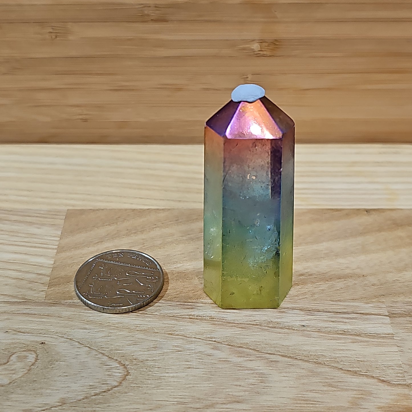 Rainbow Aura Quartz Points