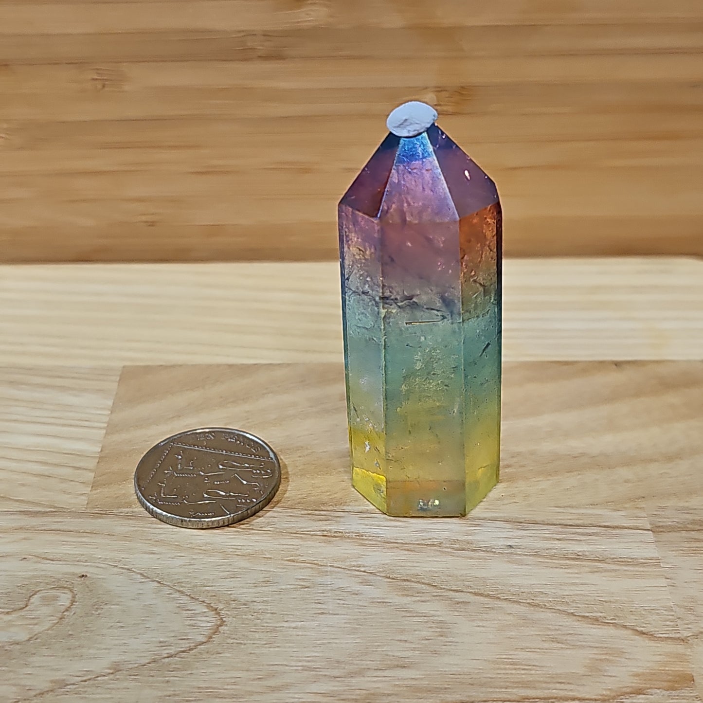Rainbow Aura Quartz Points