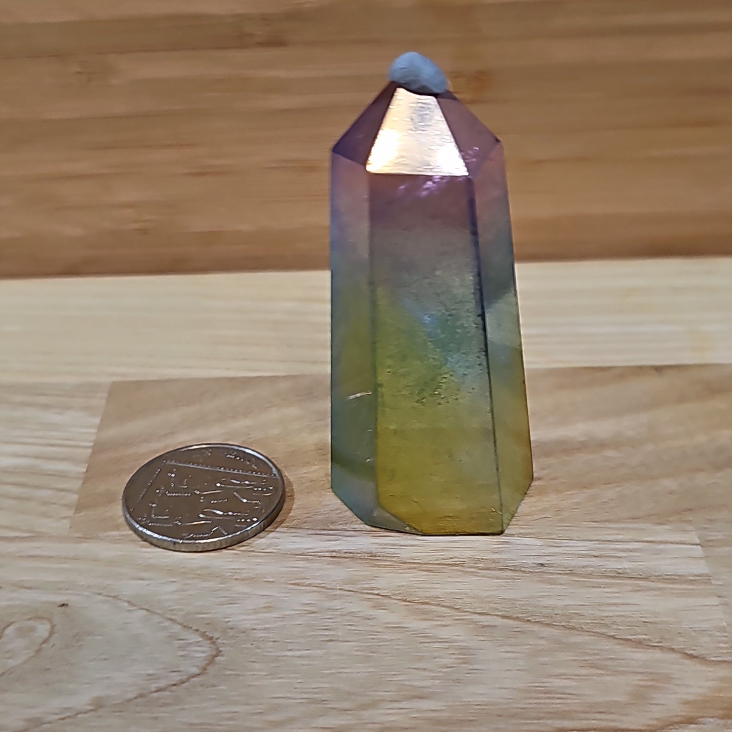 Rainbow Aura Quartz Points