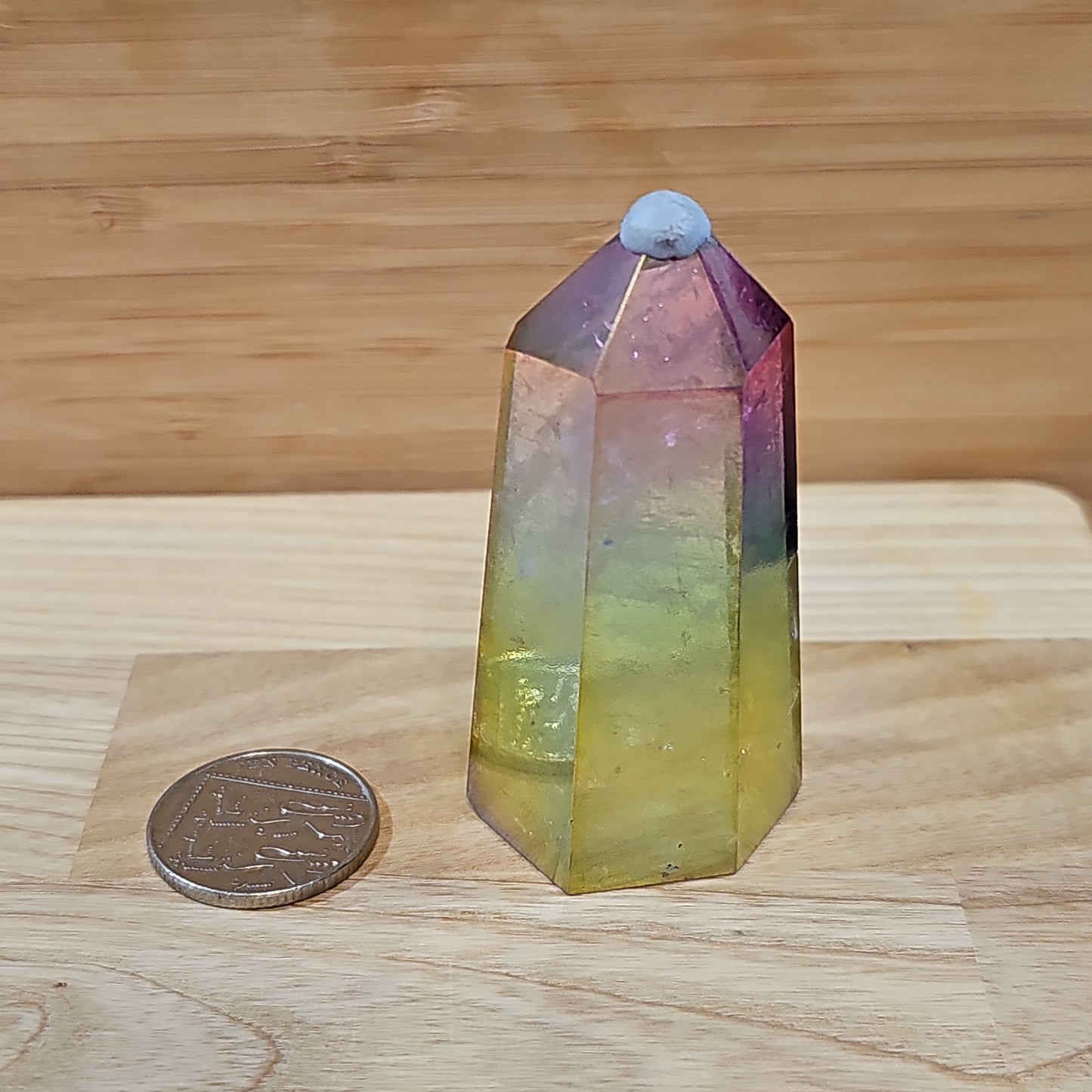 Rainbow Aura Quartz Points