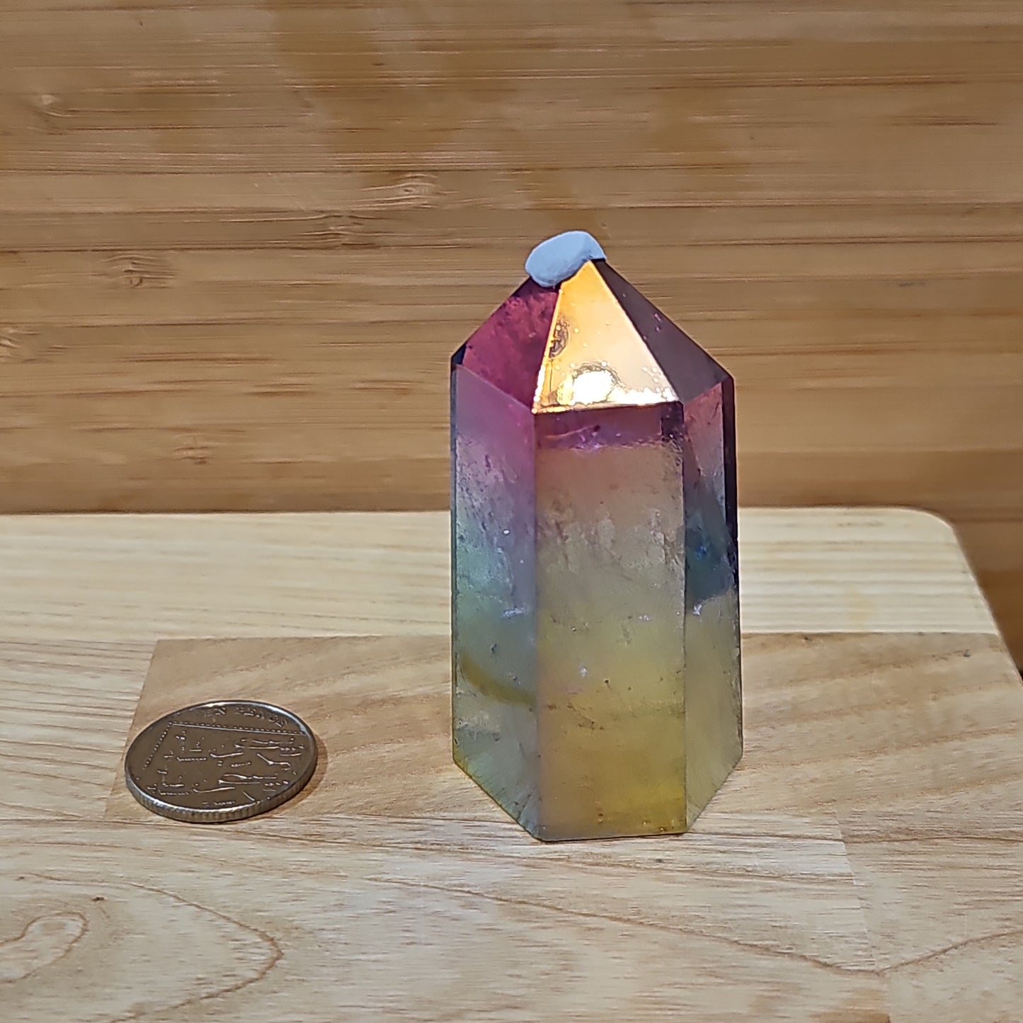 Rainbow Aura Quartz Points