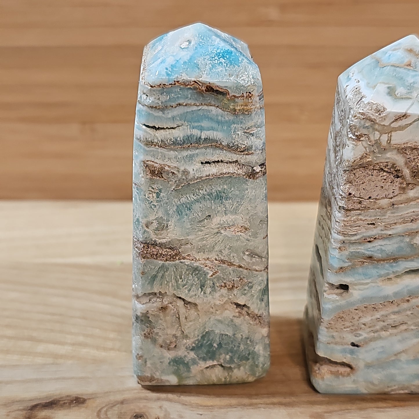 Blue Aragonite Points