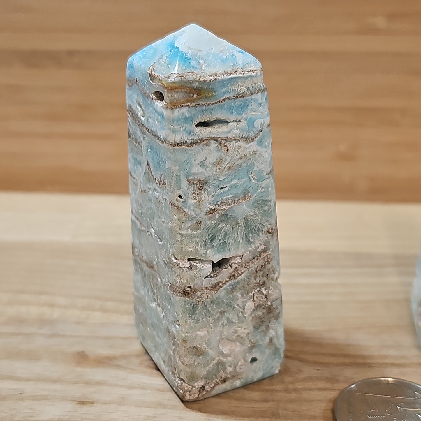 Blue Aragonite Points