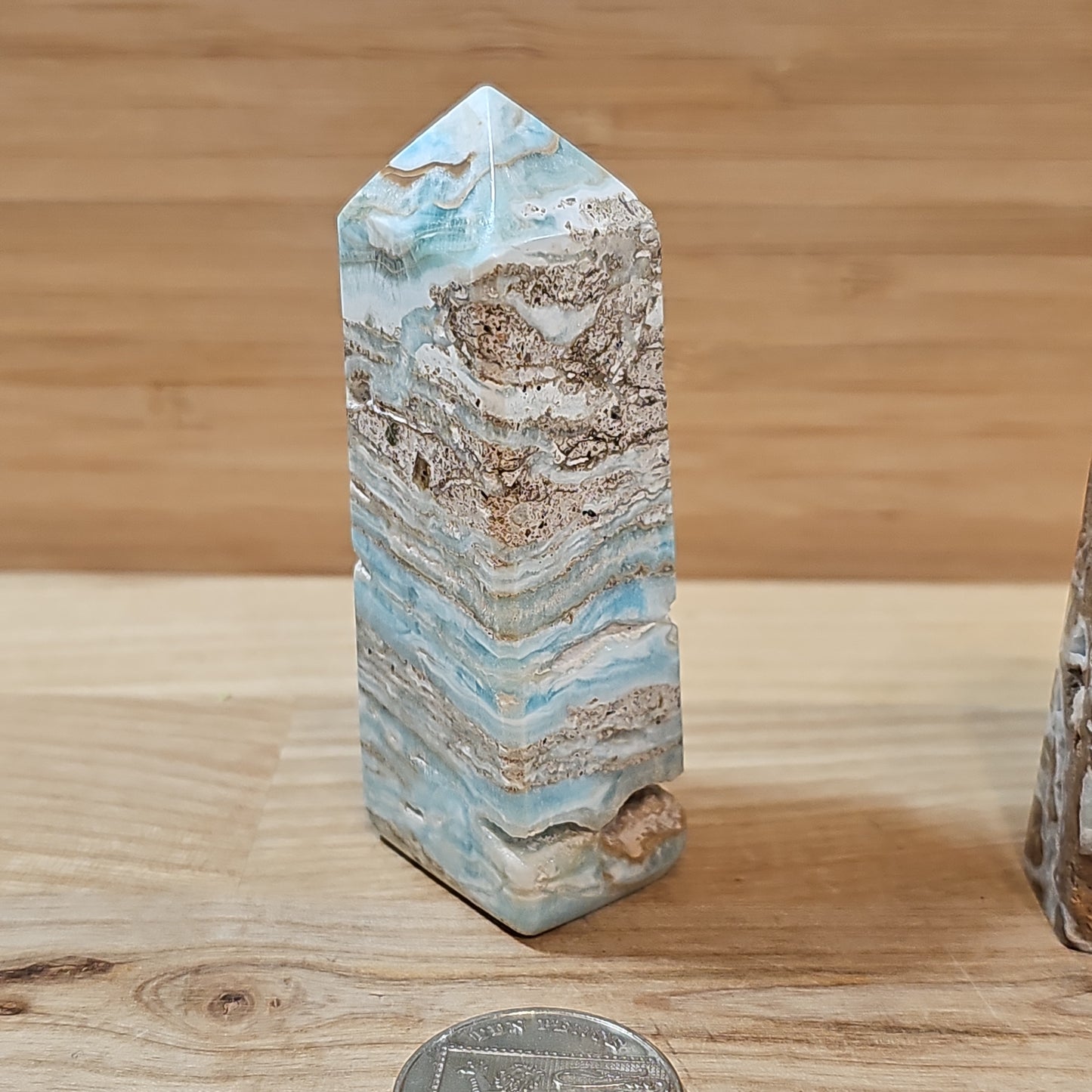 Blue Aragonite Points