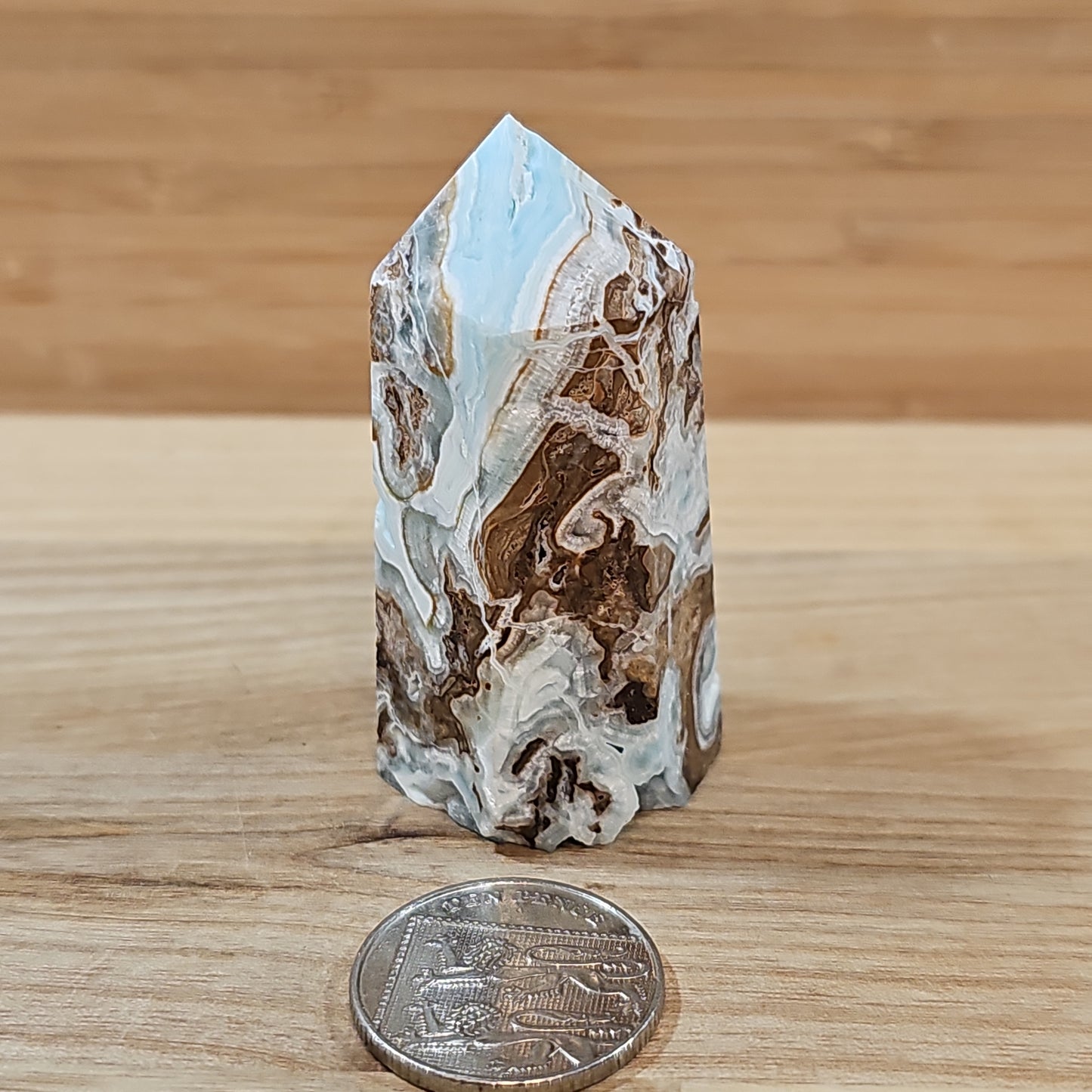 Blue Aragonite Points