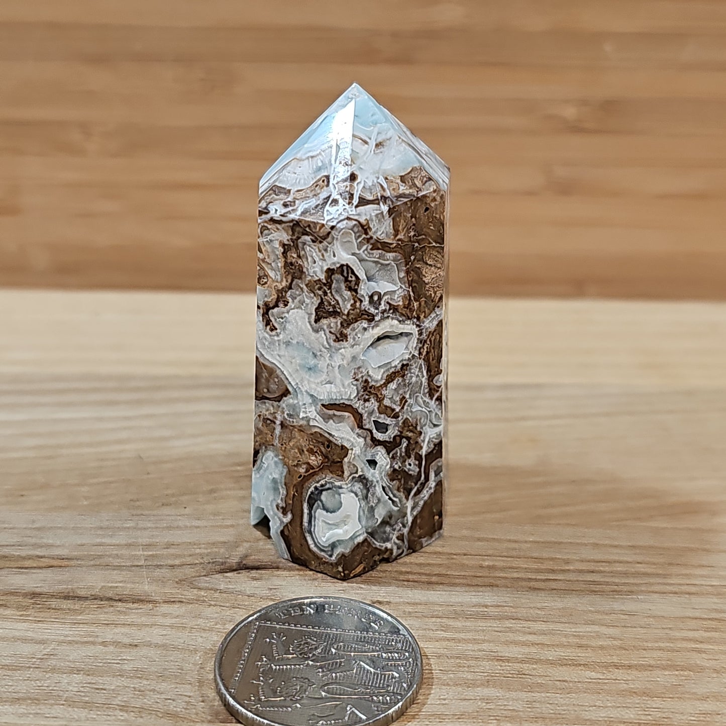 Blue Aragonite Points