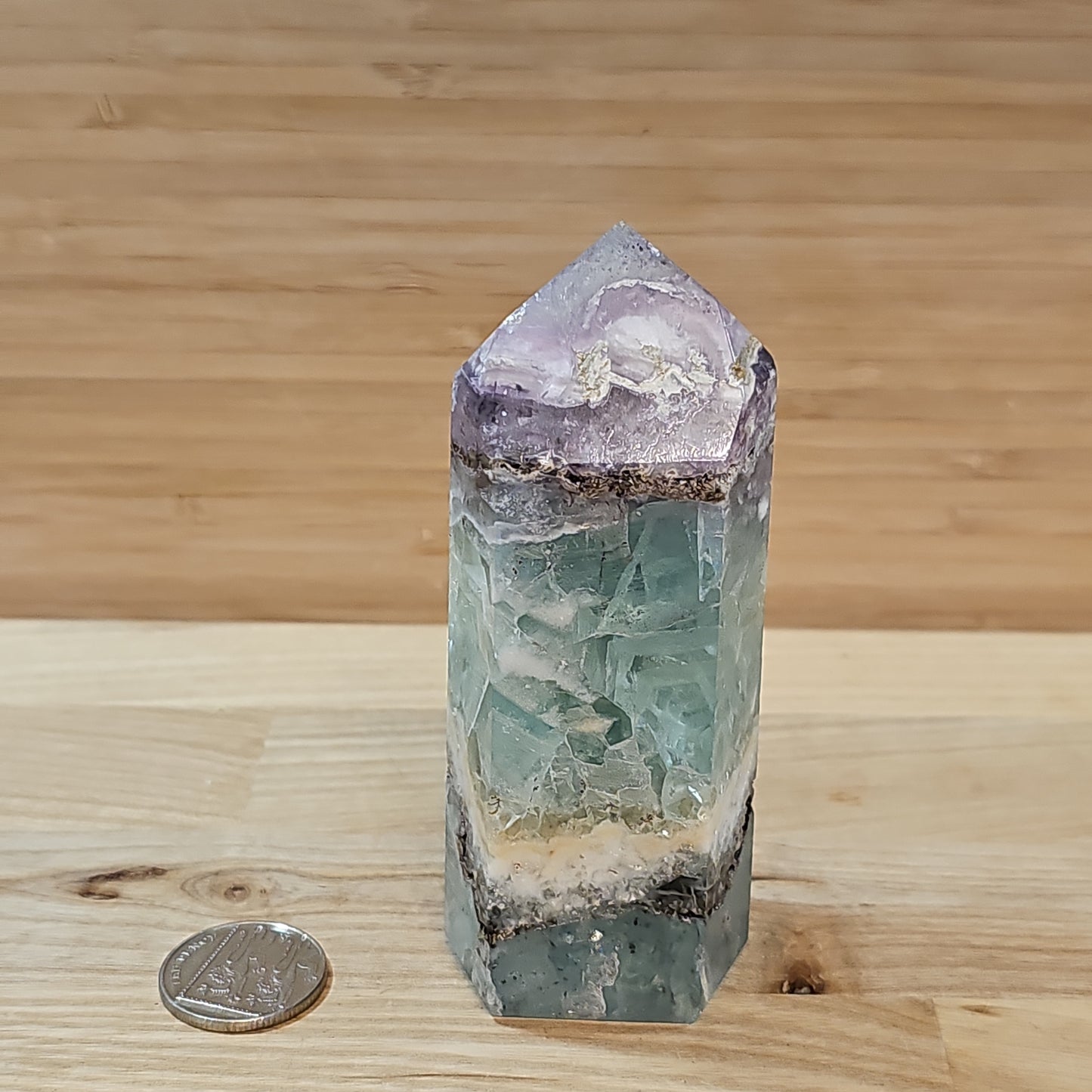 Rainbow Fluorite Large Point