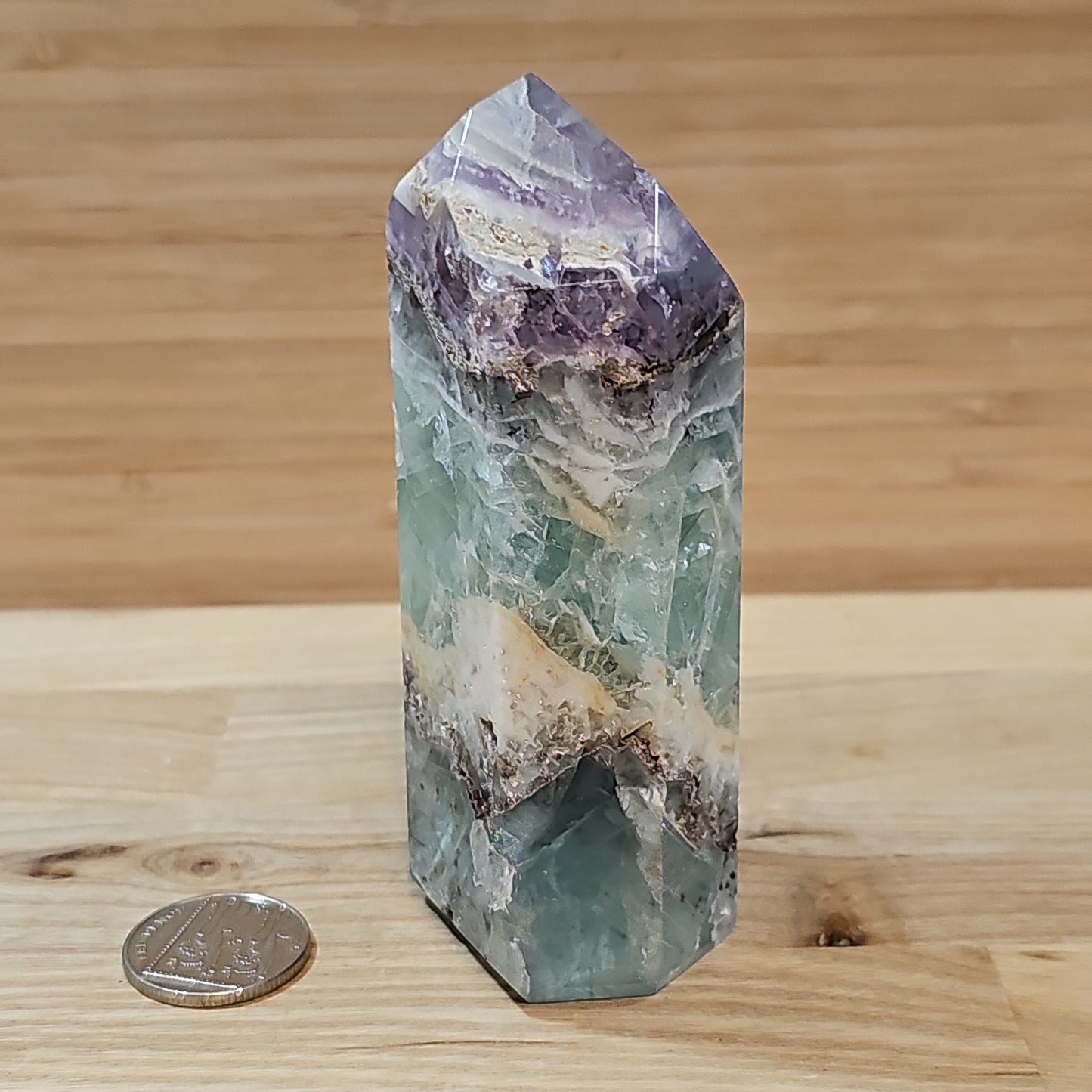 Rainbow Fluorite Large Point