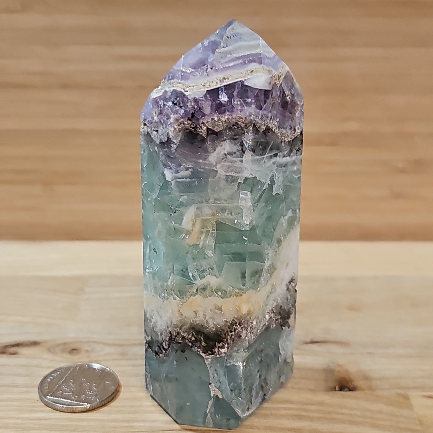 Rainbow Fluorite Large Point