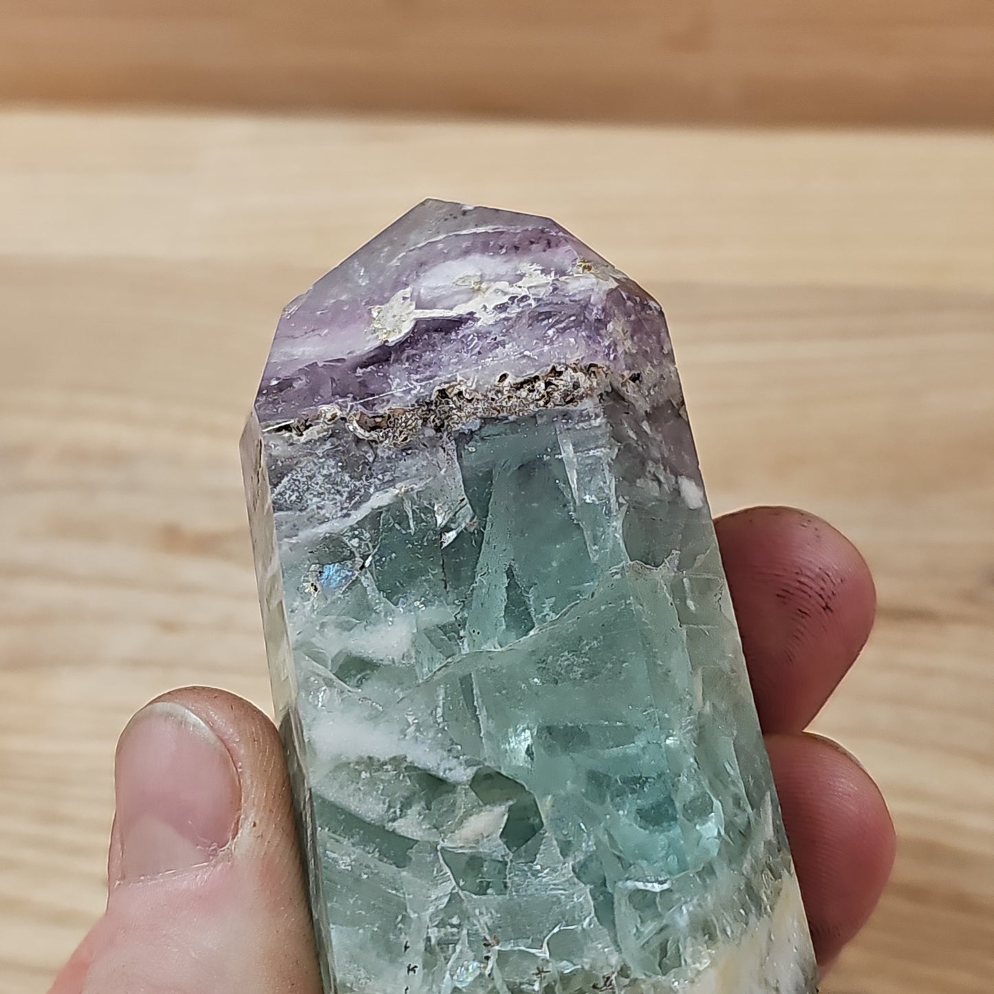 Rainbow Fluorite Large Point