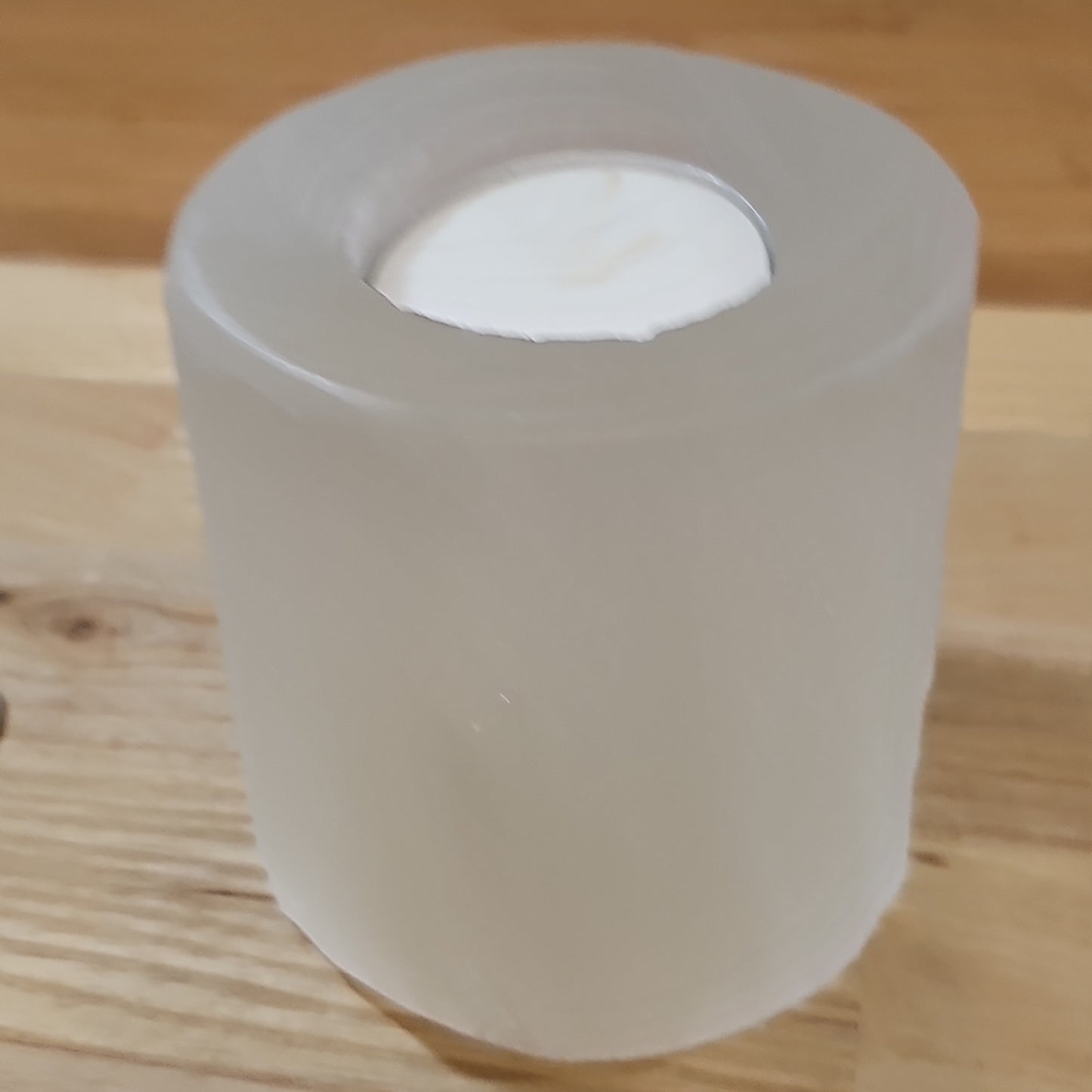 Selenite Tea Light Holder Round