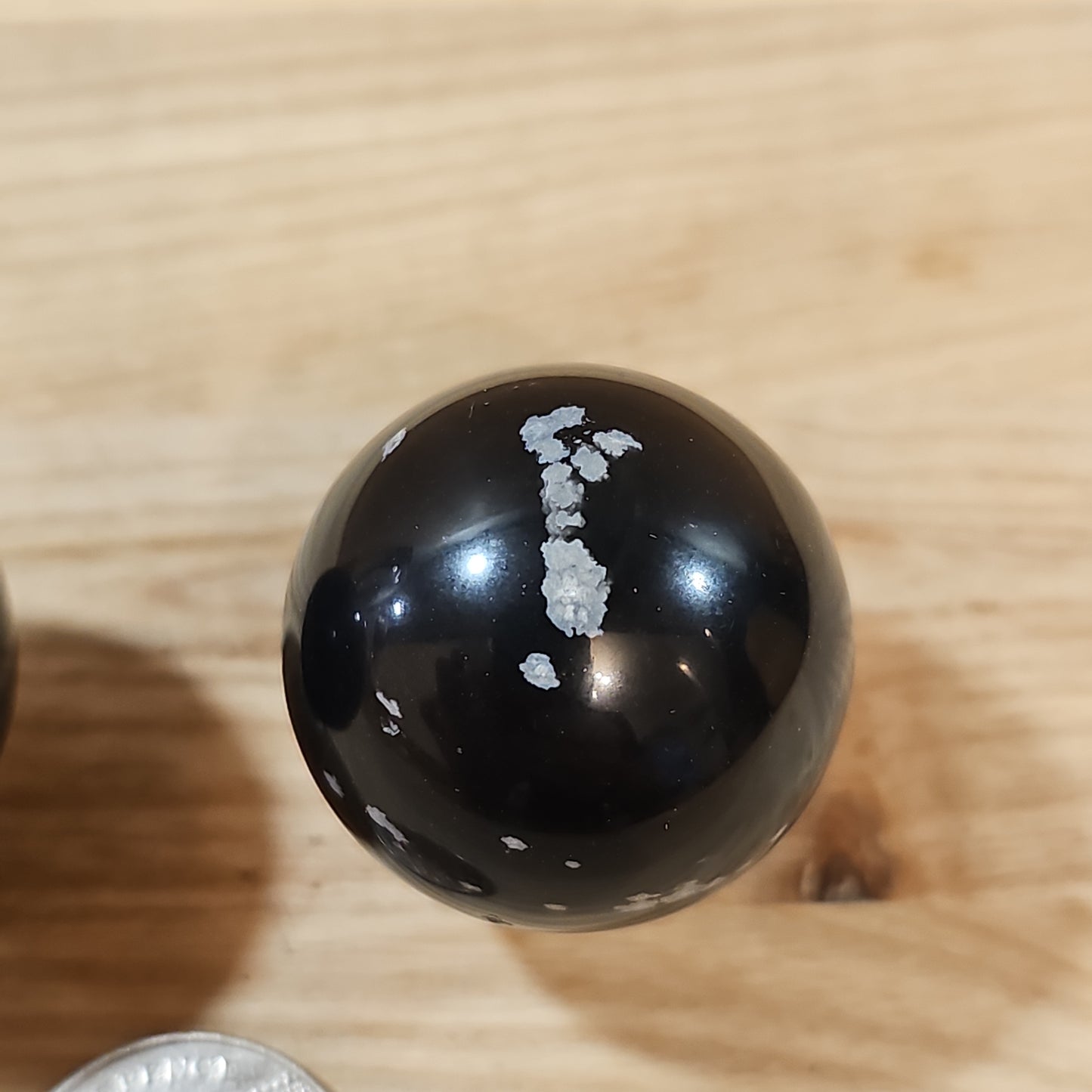 Snowflake Obsidian Sphere