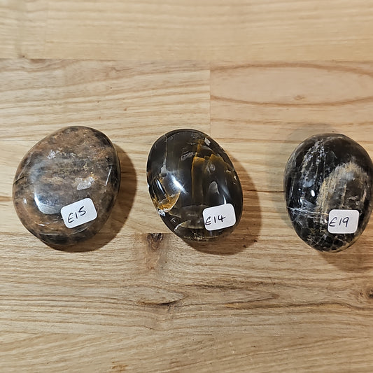 Black Moonstone Pebble Palmstones
