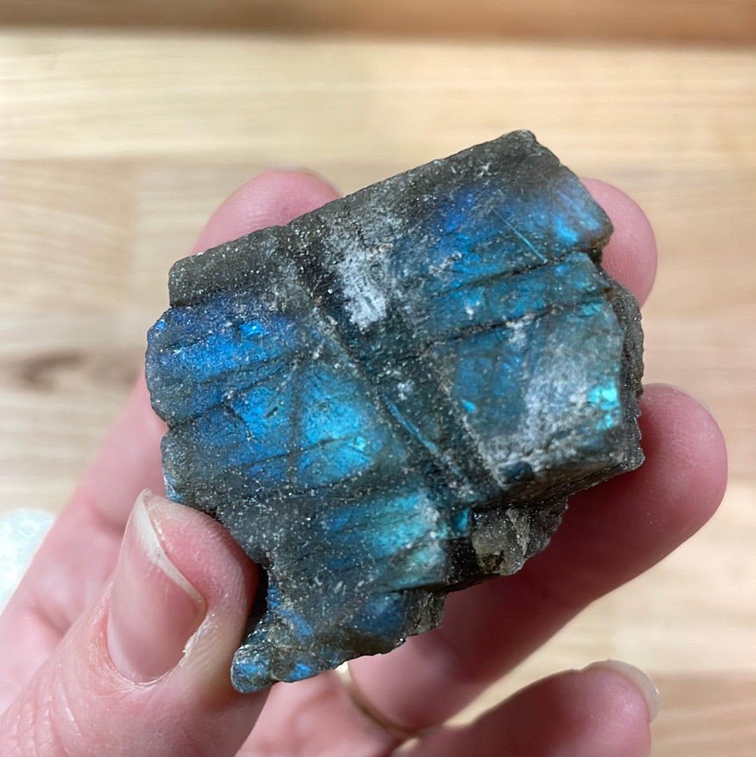Labradorite - Raw with polished front