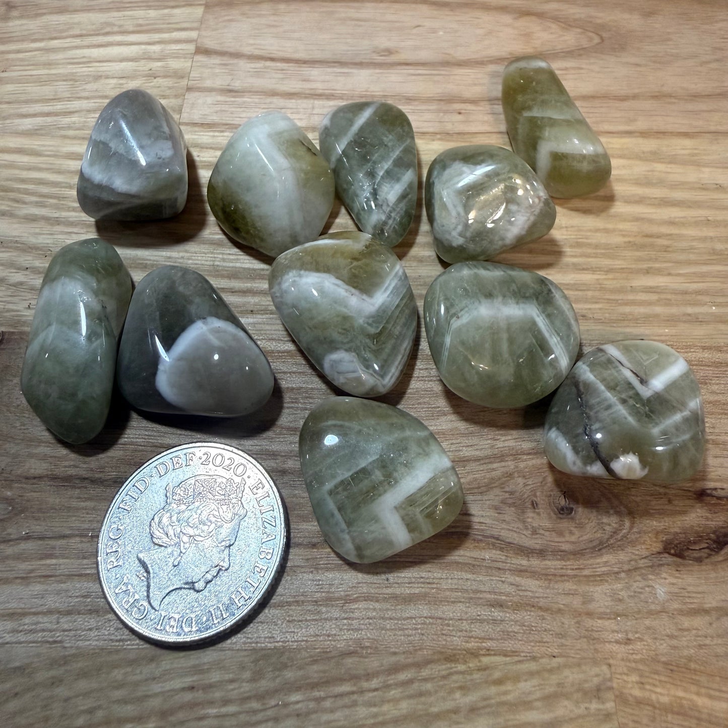 Prasiolite Tumblestones