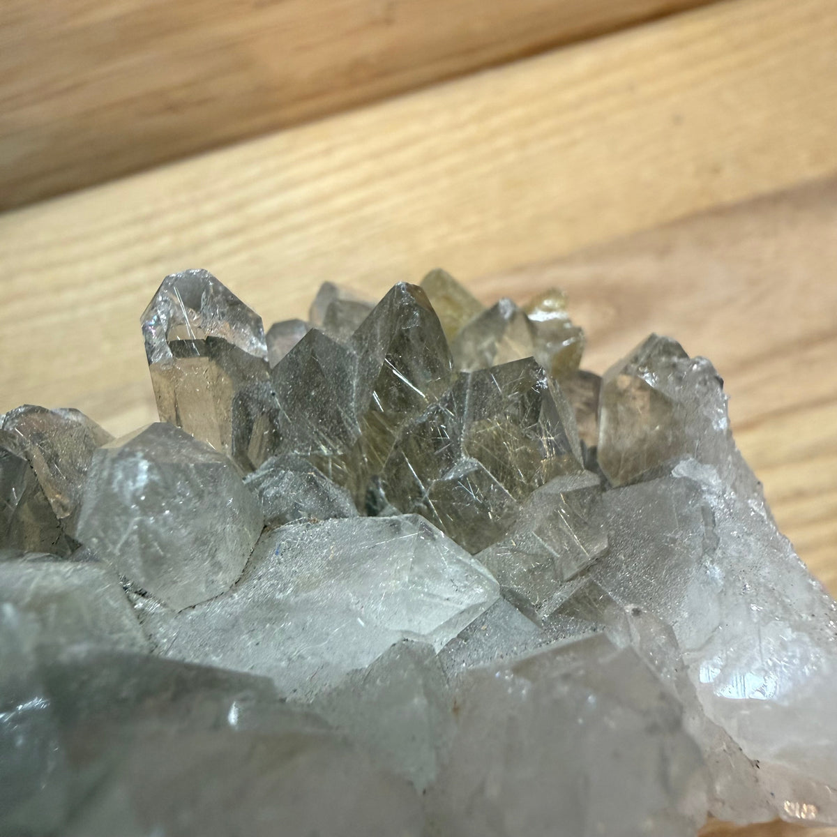 Rutilated Quartz Cluster