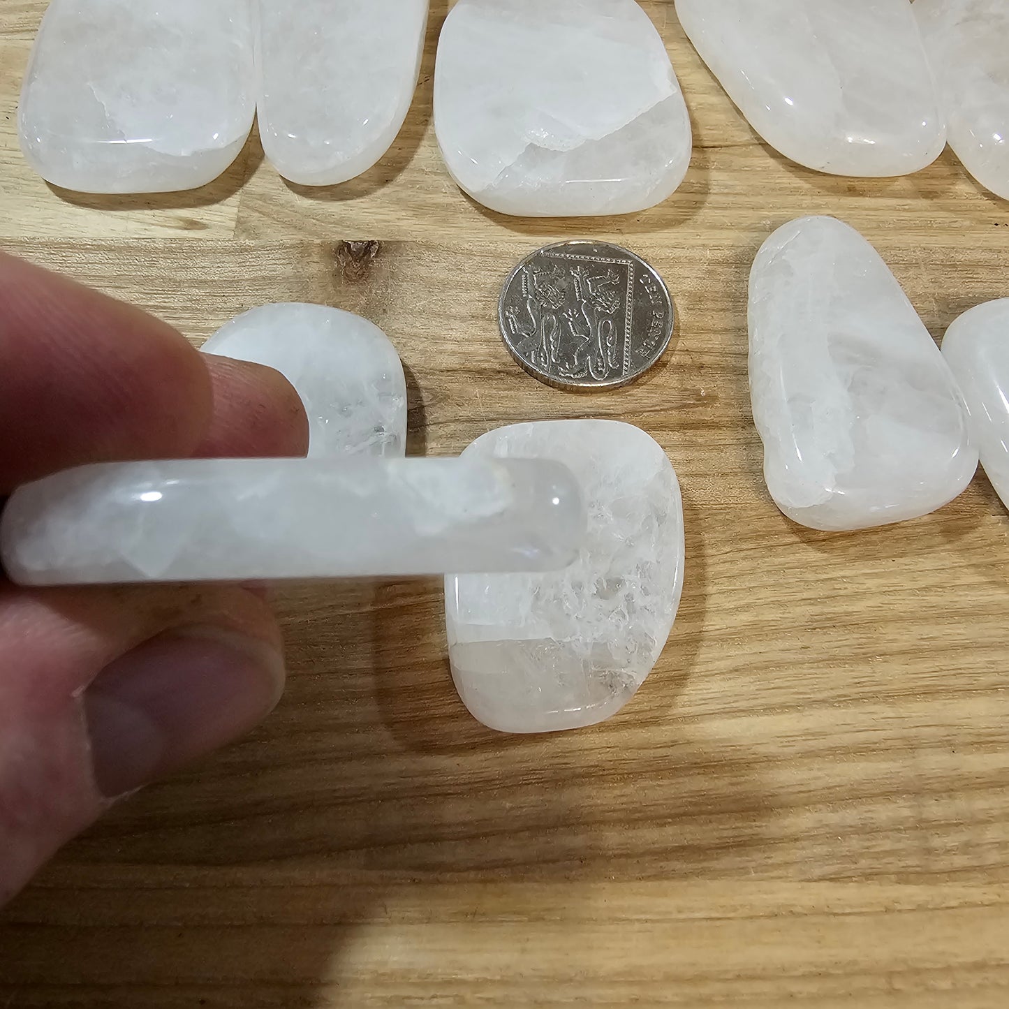 Snow Quartz Smoothstone