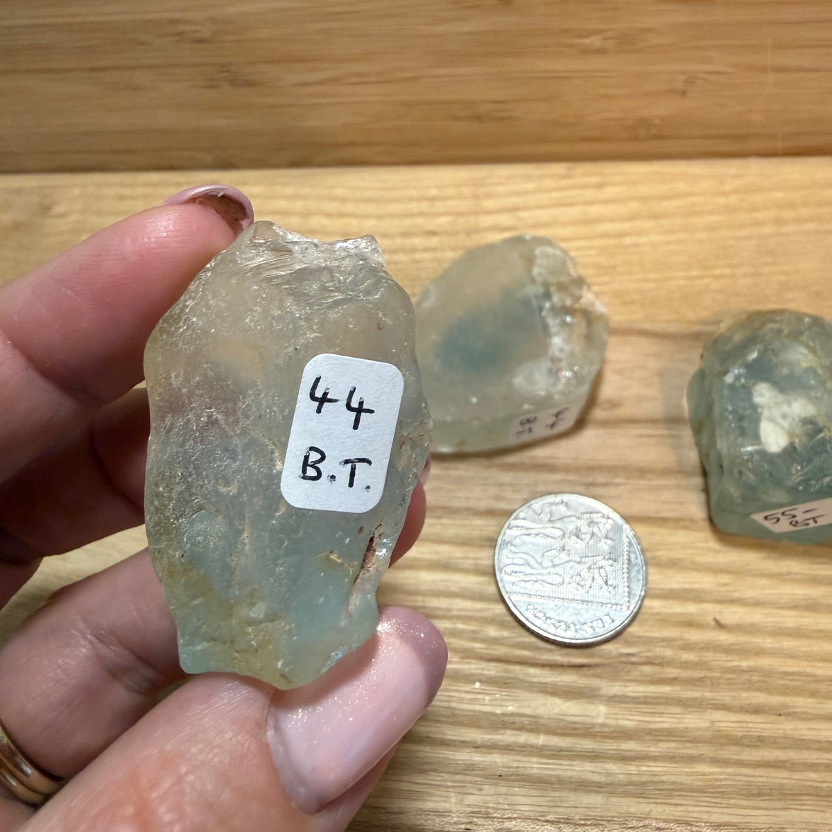 Blue Topaz raw pieces A grade