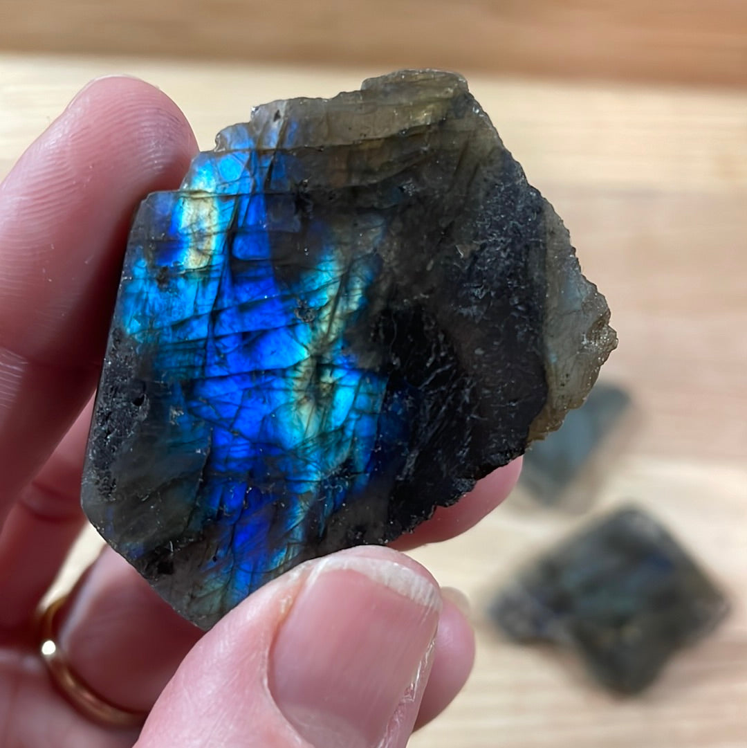 Labradorite - Raw with polished front