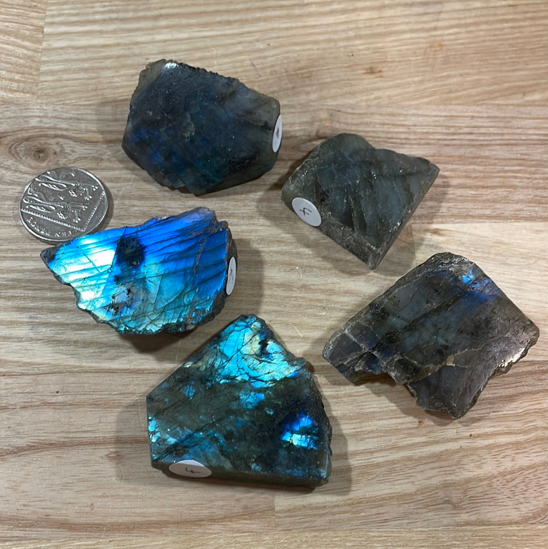Labradorite - Raw with polished front