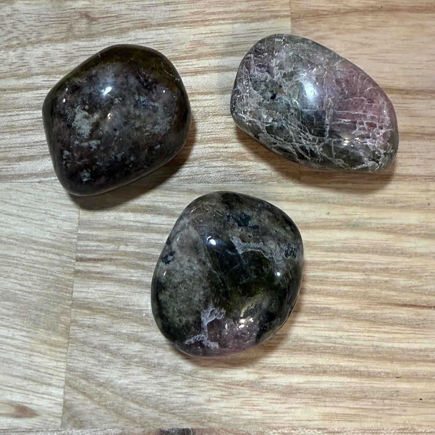Green and Watermelon Tourmaline Tumblestone