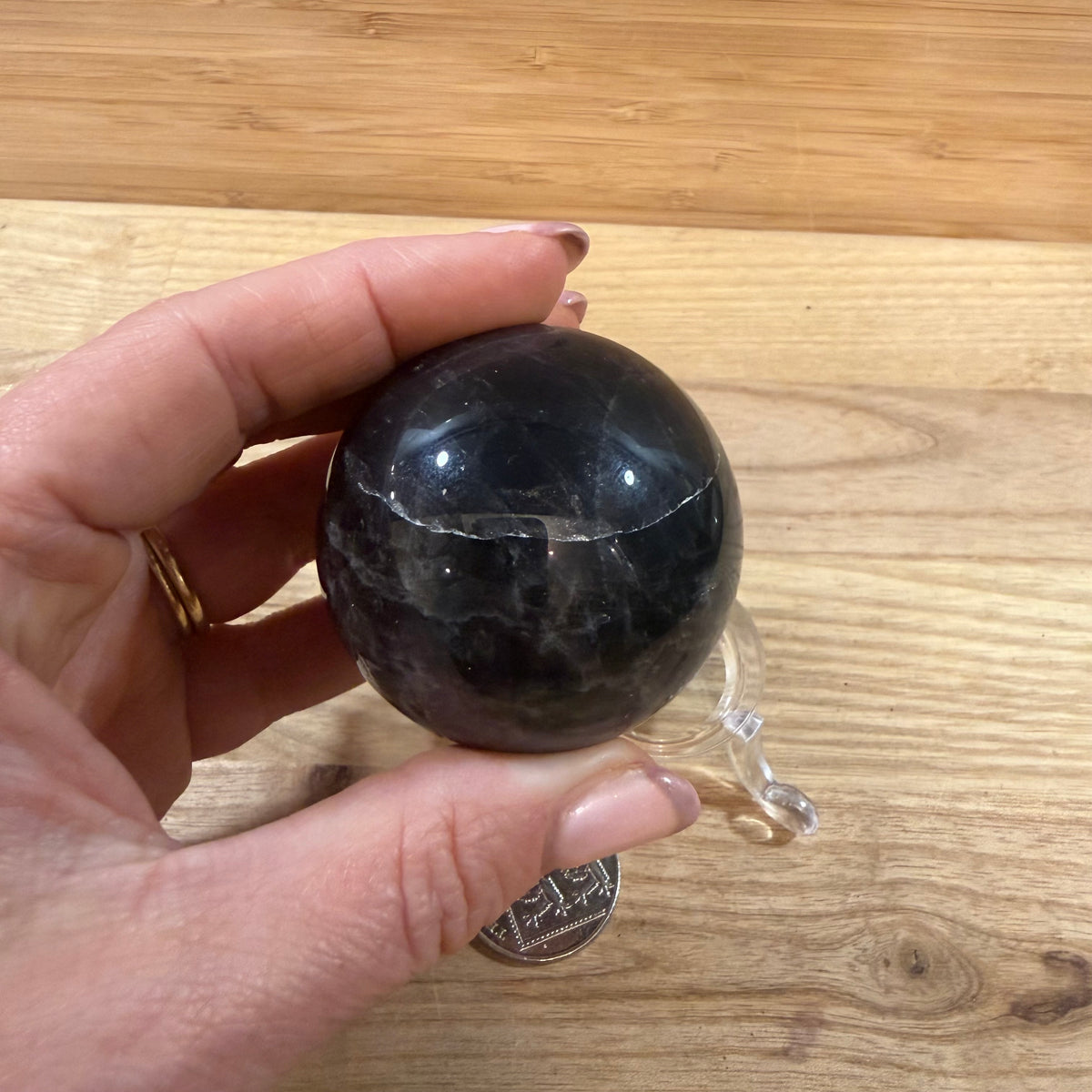 Black Moonstone Sphere 50mm